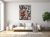 Colorful Abstract Wall Art - Large Contemporary Line Art - Framed Canvas Print - Modern Abstract Expressionist Painting - &quot;NOTABLE 2&quot;