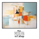 a picture of a painting with the words the modern art shop