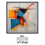 a picture of a painting with the words the modern art shop