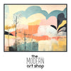 a picture of a painting with the words the modern art shop