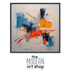 a picture of a painting with the words the modern art shop