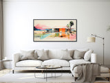 Mid-Century Architecture Art - Paper Print or Framed Canvas - Palm Springs Retro Home Art - Mid Century Modern Painting - &quot;DESERT DREAM&quot;