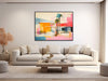 Mid-Century Architecture Art - Palm Springs Home Art - Desert Abstract Painting - Mid Century - Framed Canvas Print - &quot;VINTAGE SHADES&quot;