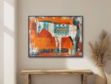 Southwestern Wall Art - Western Donkey Painting - Rustic Texas Decor - Modern Abstract Wall Art - Framed Canvas or Giclée Print - &quot;RUSTY&quot;