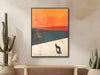 Southwestern Wall Art  - Modern Western Decor - Minimal Landscape Painting - Framed Canvas or Giclée Print - &quot;COYOTE HILL&quot;