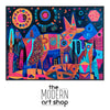 the modern art shop logo is shown