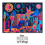 the modern art shop logo is shown