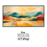 a picture of a painting with the words the modern art shop