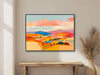 Southwest Landscape Art - Western Desert Painting - Colorful Hills - Midcentury Modern Art - Framed Giclée Canvas Print - &quot;PAINTED VALLEY&quot;