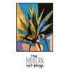 a painting of a plant with the words the modern art shop